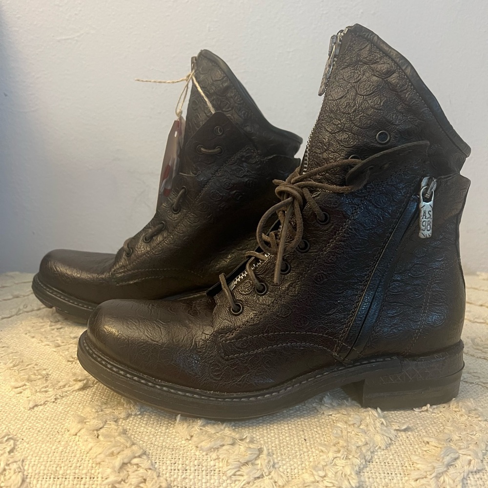 A.S.98 Brown Ankle Boots NWT EU37 US7